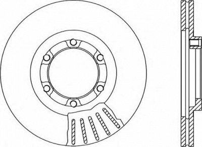 OPEN PARTS bda106720 -  Тормозной диск